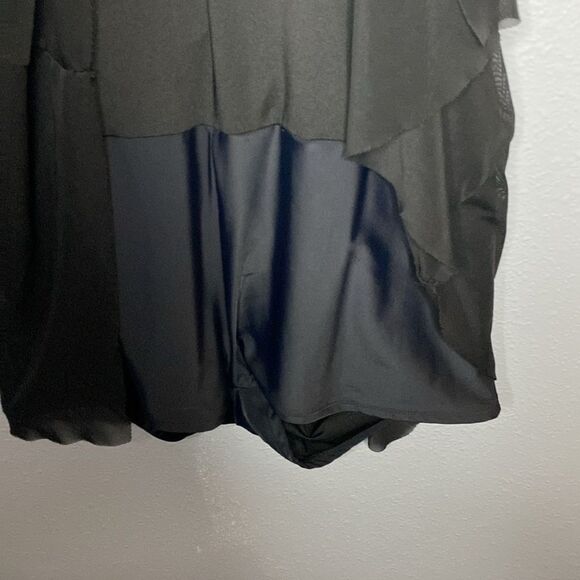 Black and Pink Hawaiian Floral Halter Tankini One Piece Swim Suit Size XL - Picture 6 of 10